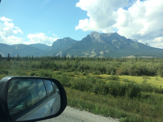 mountains and river